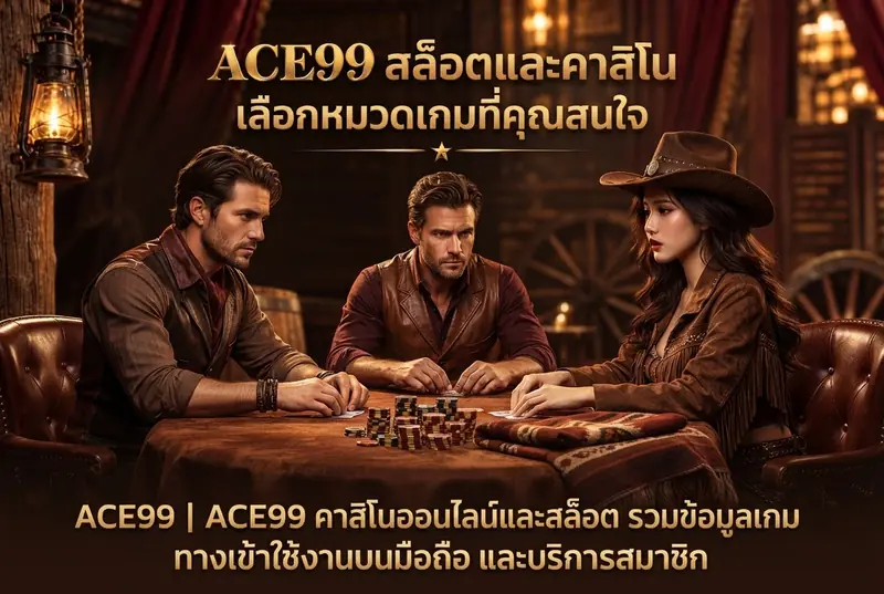 ACE99 สล็อตและคาสิโน เลือกหมวดเกมที่คุณสนใจ